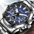 Men's Luxury Mechanical Watch with Large Dial & Waterproof Design