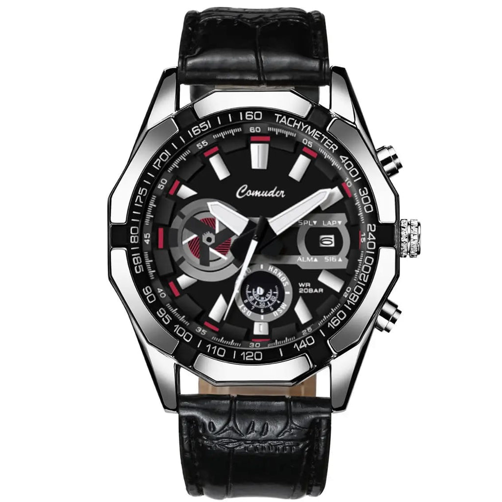 Men's Luxury Mechanical Watch with Large Dial & Waterproof Design