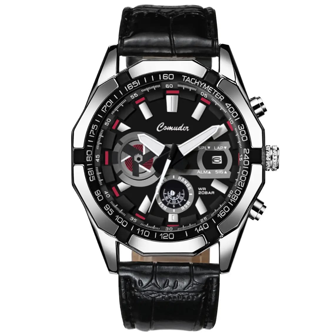 Men's Luxury Mechanical Watch with Large Dial & Waterproof Design