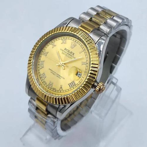 : Men's Rolex Submarmer Gold Stainless Steel Watch