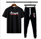 2 Pcs Men's Micro Interlock Printed Track Suit