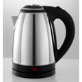 Cordless Electric Kettle 1500W 2L Stainless Steel Black Handle