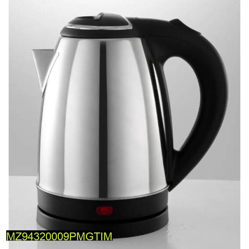 Cordless Electric Kettle 1500W 2L Stainless Steel Black Handle