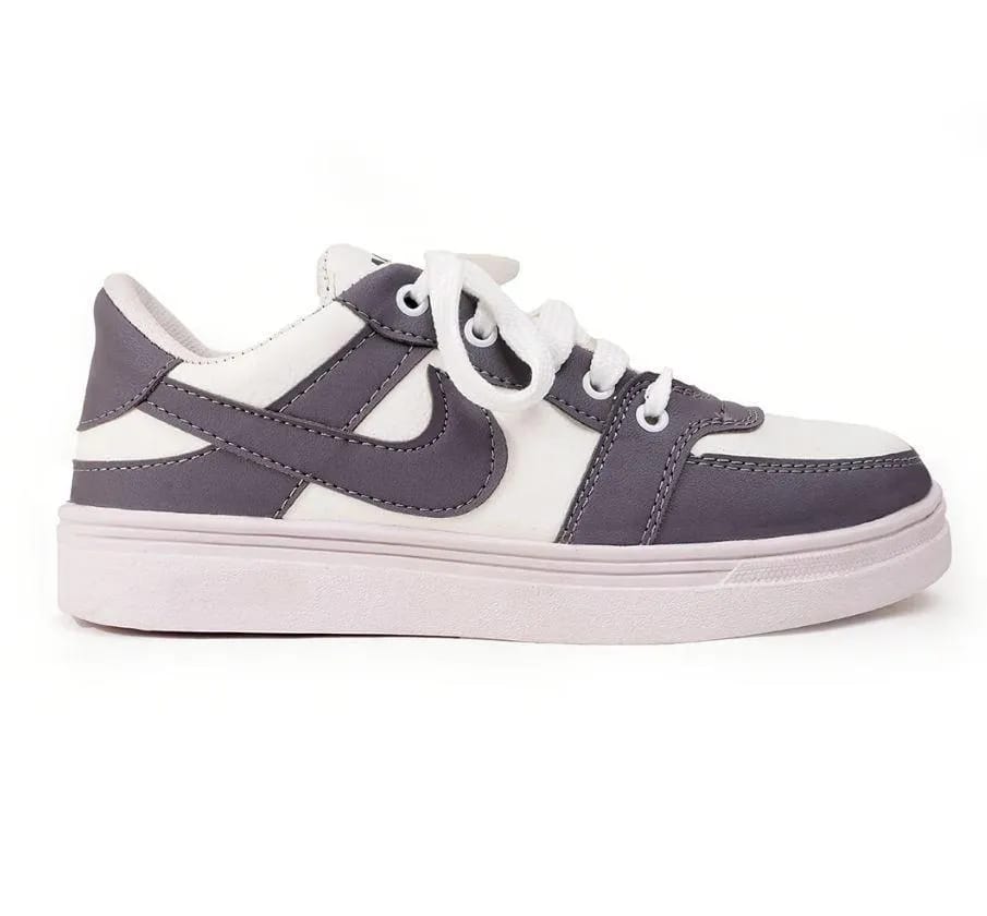 Men's Grey Rexine Fancy Sneakers All Season Comfortable Walking Running