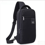 Black Nylon Chest Bag for Students &amp; Professionals