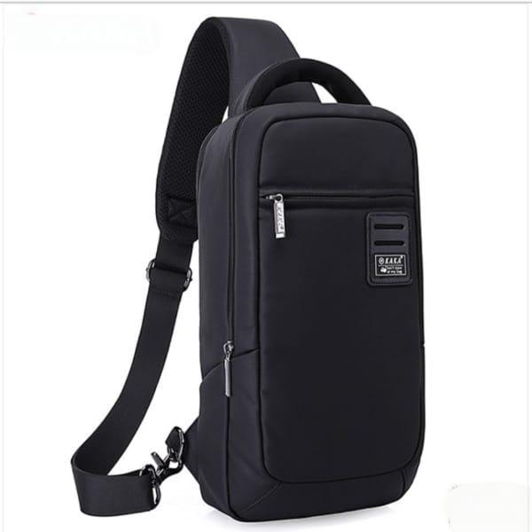 Black Nylon Chest Bag for Students &amp; Professionals