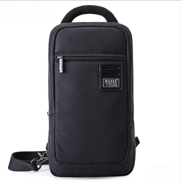 Black Nylon Chest Bag for Students &amp; Professionals