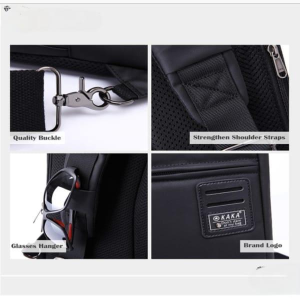 Black Nylon Chest Bag for Students &amp; Professionals