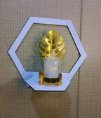 Modern Hexagon Wall Shelves White Floating Decor