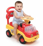 Pink Kids Riding Car with Music &amp; Lights