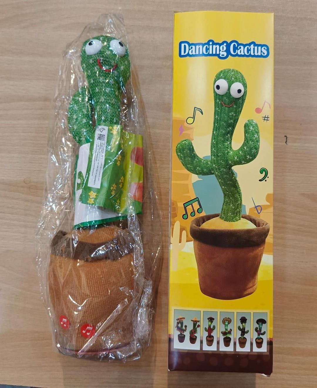 ancing Cactus Plush Toy Green LED Music for Kids 1-10