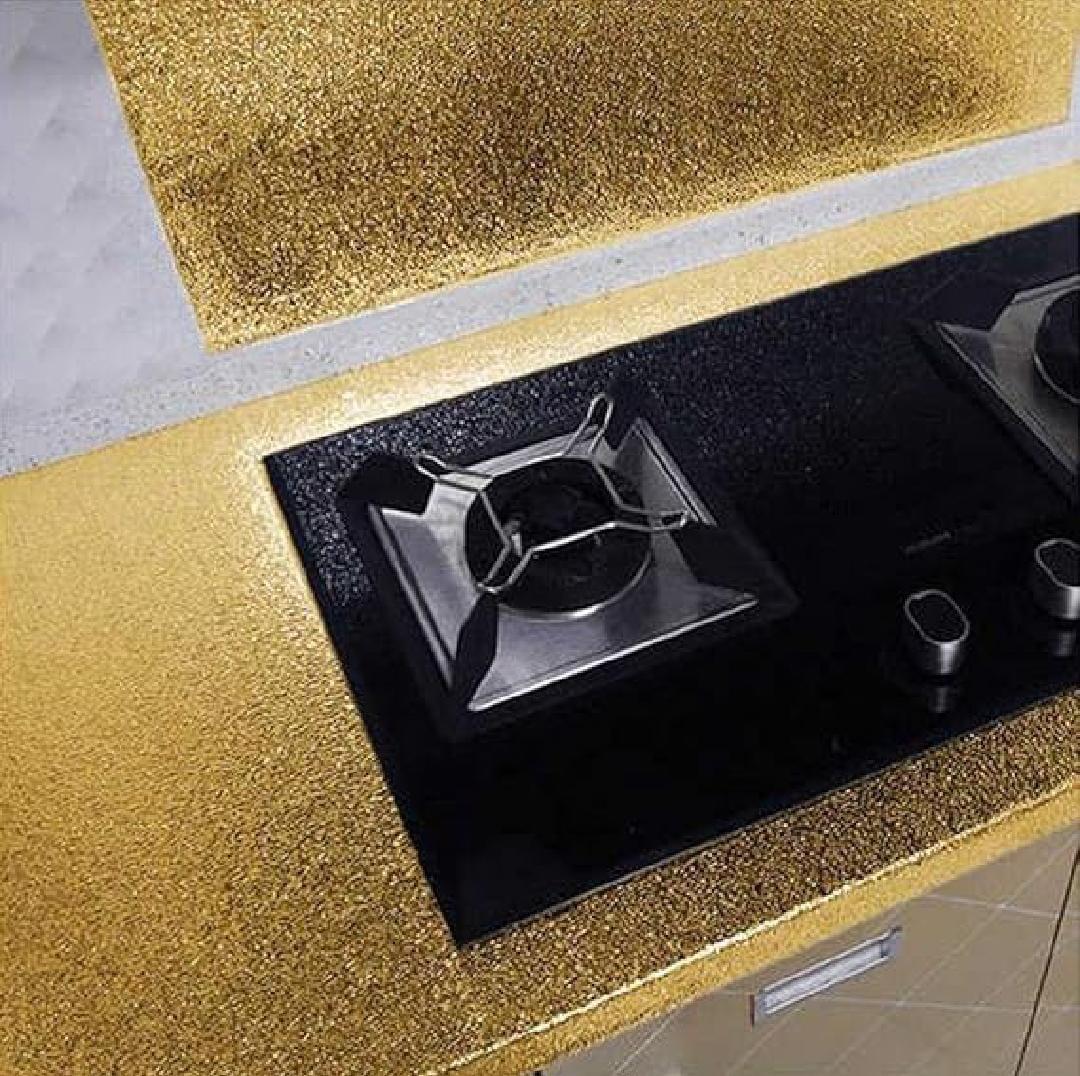 Golden Heat Resistant Kitchen Foil Roll