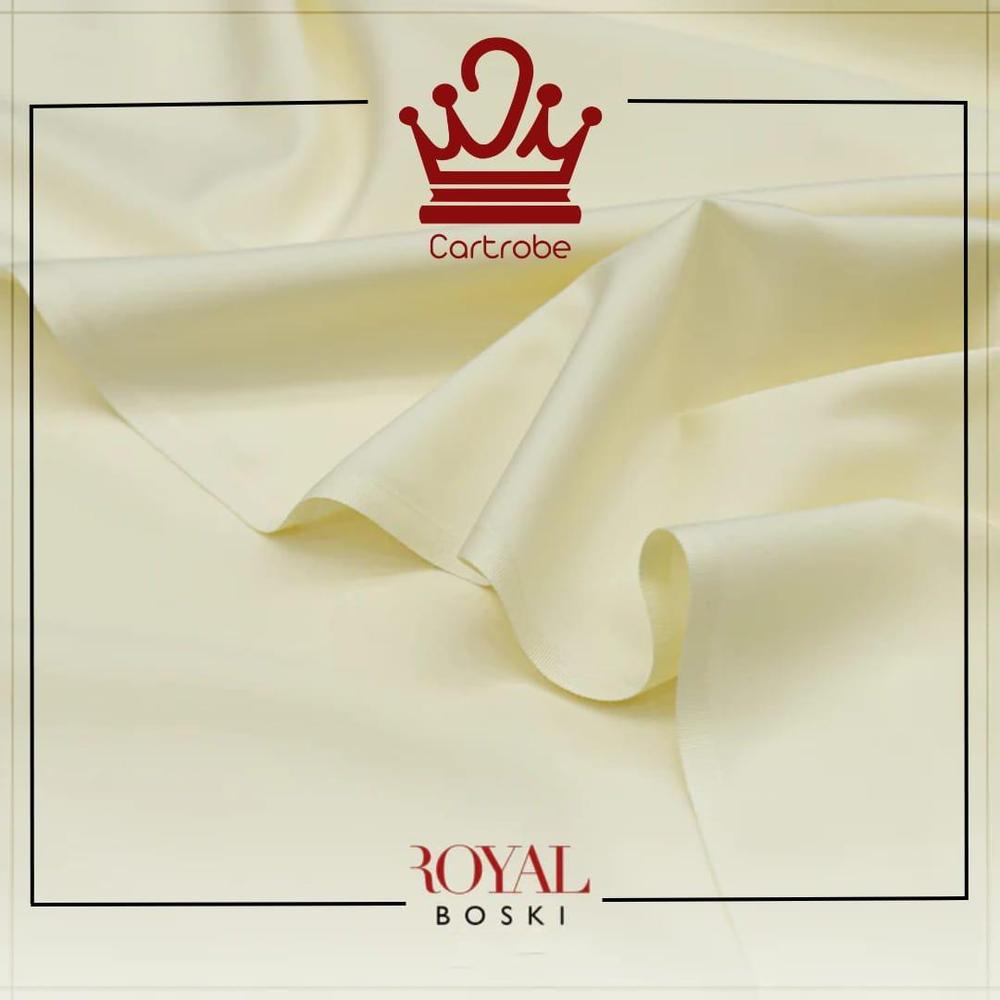 Royal Boski Velvet Winter Suit Fabric Cream