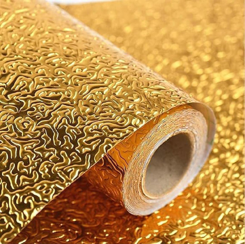 Golden Heat Resistant Kitchen Foil Roll