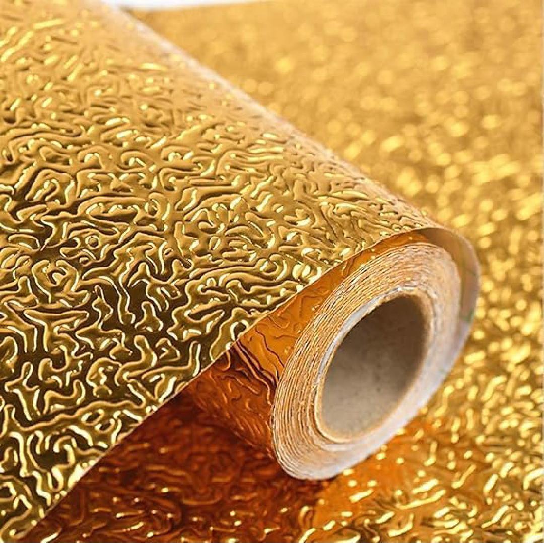 Golden Heat Resistant Kitchen Foil Roll