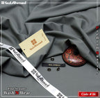 Men's Grey Wash &amp; Wear Suit Plain Pattern