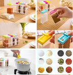 6 Pcs Seasoning Spices Set PP PS Plastic Kitchen
