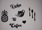 Modern Wooden Wall Art Set for Kitchen Decor