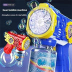 Kids Bubble Gun with LED Light &amp; 100ML Solution