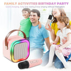 Portable LED Wireless Speaker Pink ABS