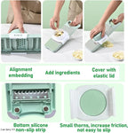 Mint Green 5-in-1 Vegetable Slicer with 6 Blades &amp; Storage Box