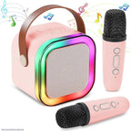 Portable LED Wireless Speaker Pink ABS