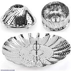 Foldable Stainless Steel Steamer Silver Pakistan