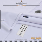Men White Cotton Unstitched Suit Summer Eid Festive *Product Description