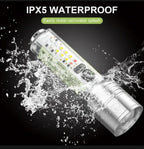 Rechargeable Green LED Flashlight with Type-C Port