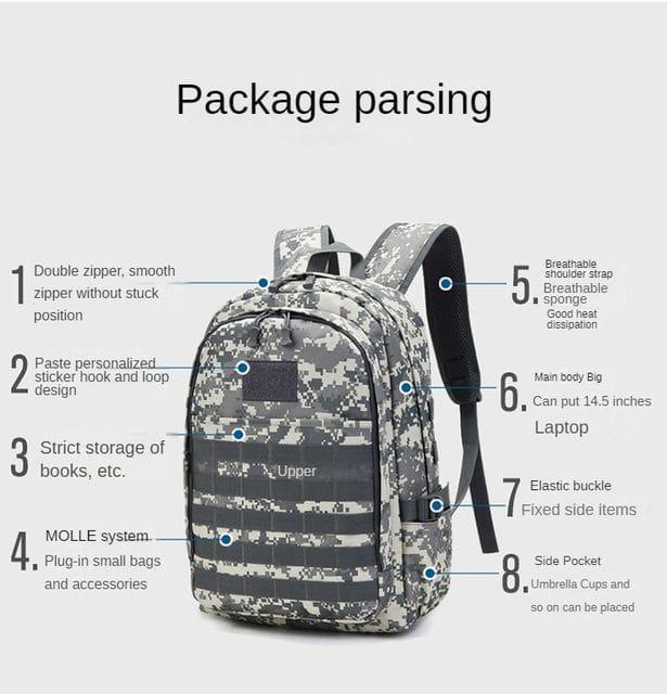 Camouflage Backpack for Daily Commutes &amp; Travel