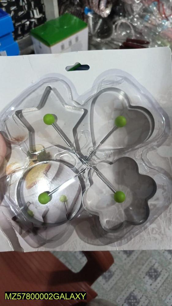 Stainless Steel Egg Mold Rings 4Pcs 10cm