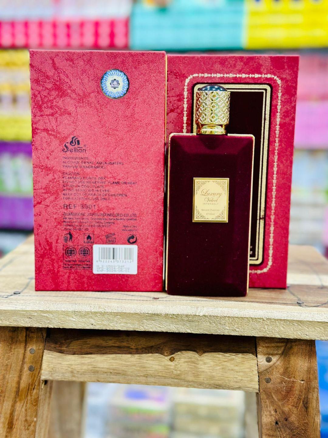 : Luxury Velvet Perfume for Women & Men 100ml Maroon Bottle