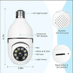 Mini 360 View Security Camera White ABS Night Vision