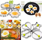 Stainless Steel Egg Mold Rings 4Pcs 10cm