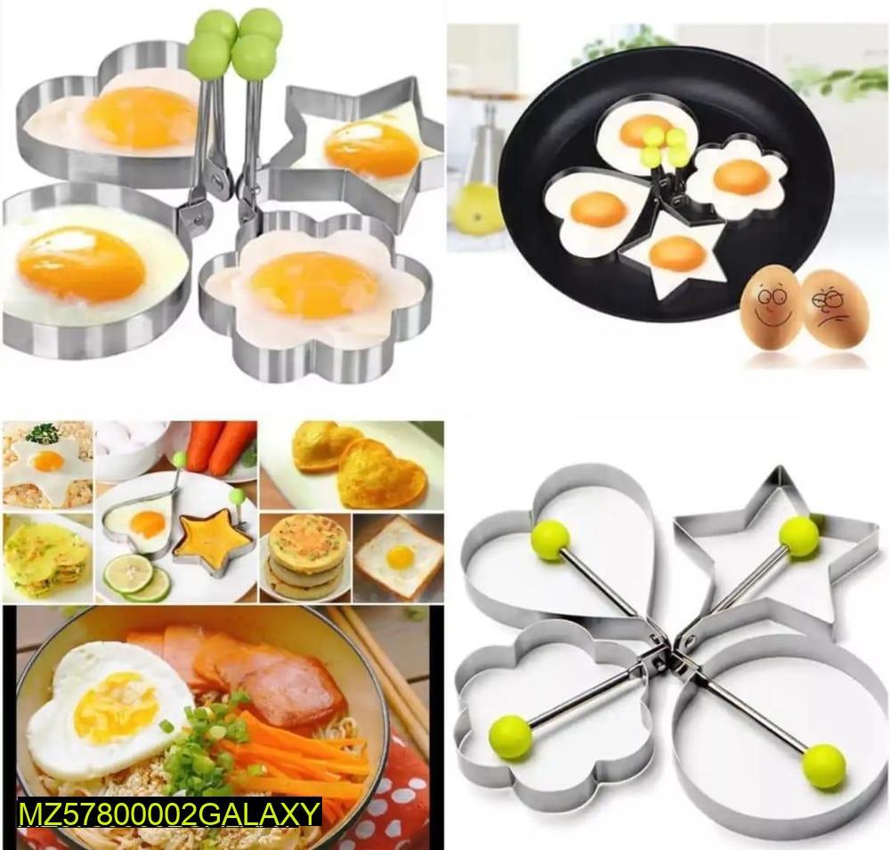 Stainless Steel Egg Mold Rings 4Pcs 10cm