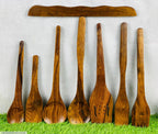 7-Piece Wooden Spoon Set Multicolor Eco-Friendly