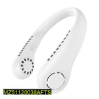 White Neck Fan with 3 Speeds &amp; Fast Charge