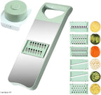 Mint Green 5-in-1 Vegetable Slicer with 6 Blades &amp; Storage Box