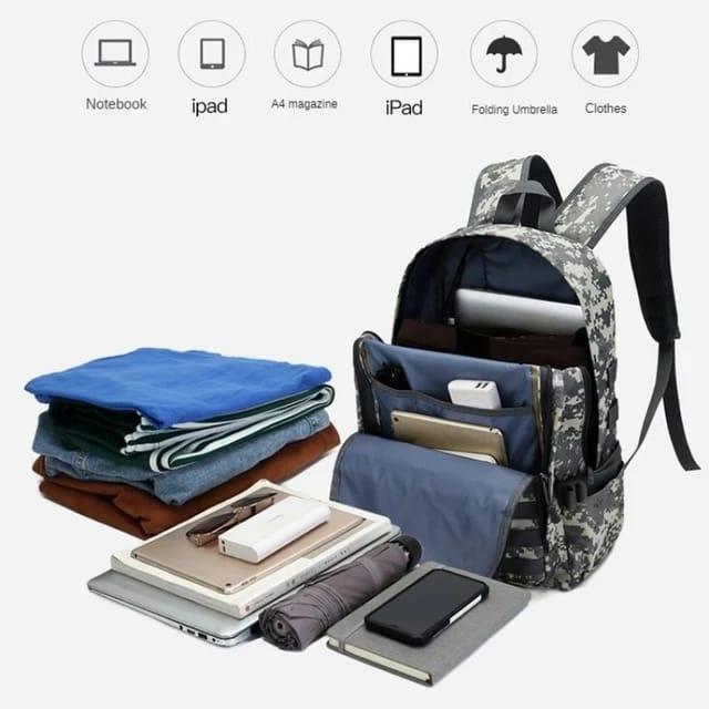 Camouflage Backpack for Daily Commutes &amp; Travel
