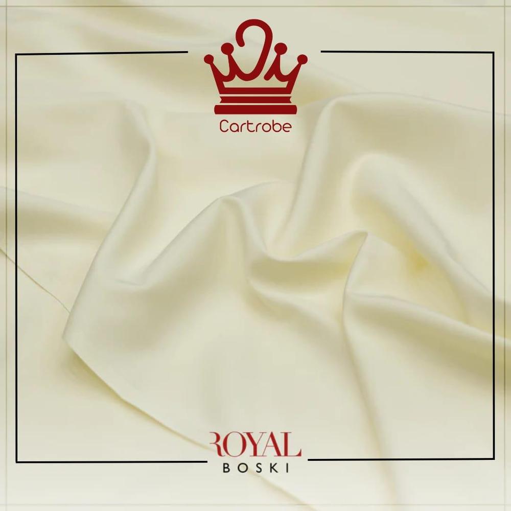 Royal Boski Velvet Winter Suit Fabric Cream