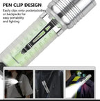 Rechargeable Green LED Flashlight with Type-C Port
