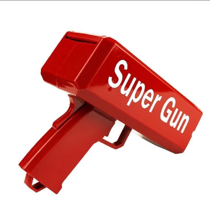 Super Money Gun Red Toy for Kids &amp; Adults
