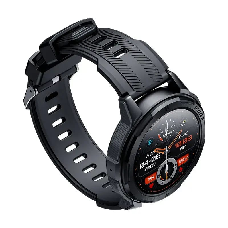 Tactical Rugged Sports Smart Watch – Edition with Blood Oxygen &amp; Weather Display
