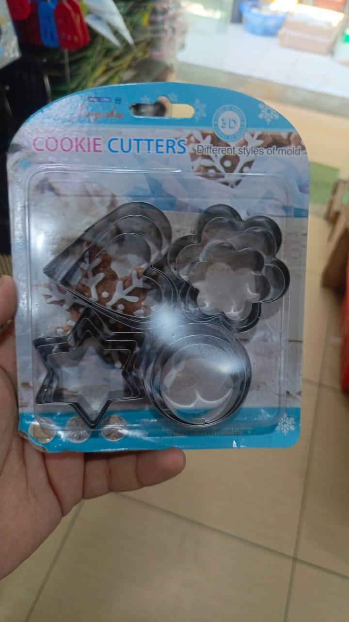 Stainless Steel Cookie Cutters Set 12 Pcs Silver