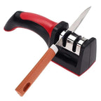 3-Stage Stainless Steel Knife Sharpener with Ergonomic Handle