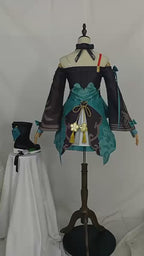 Honkai: Star Rail Qingque Cosplay Costume Outfit &amp; Wig Set