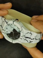 Men's Carbon Fiber Tiger Watch White Marble Design