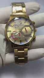 All-Gold Chronograph Watch for Men